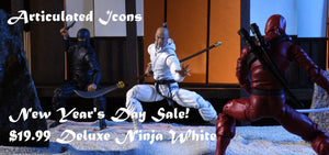 New Year's Day Sale! Deluxe White Ninja $19.99!